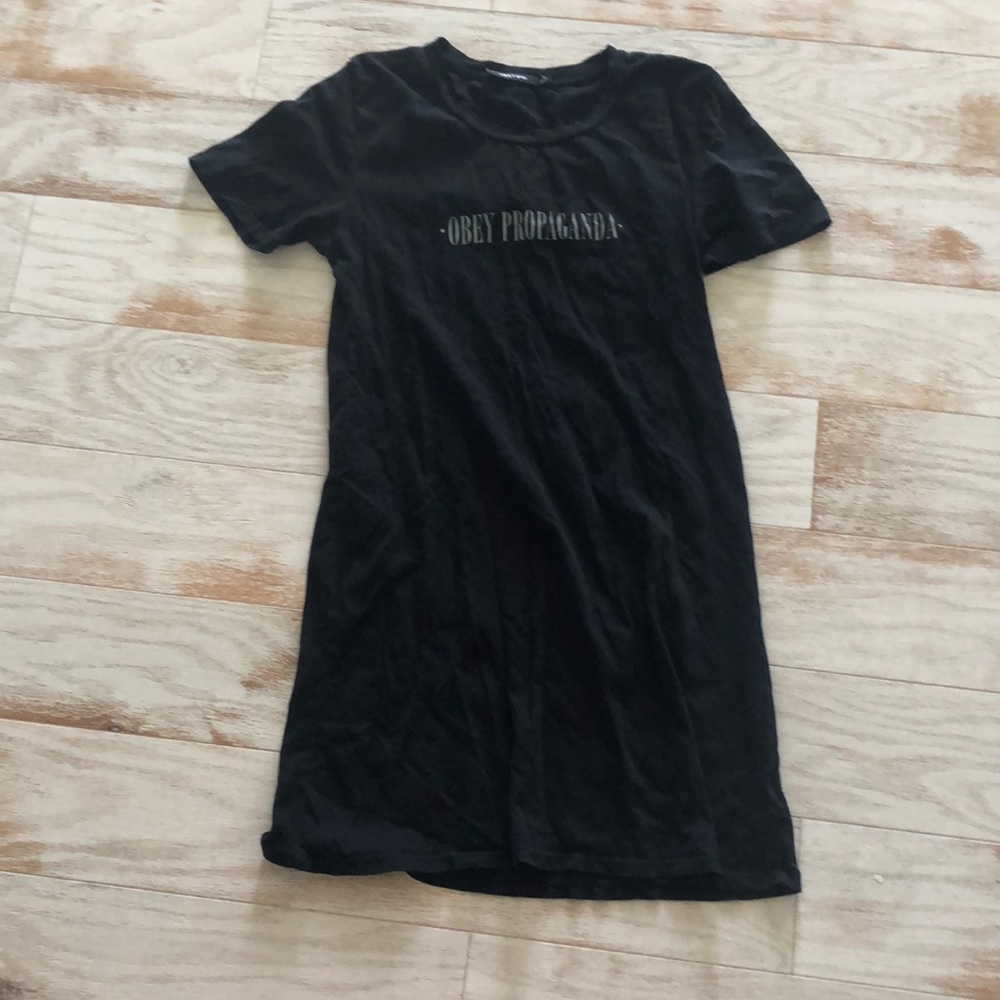 Obey t shirt dress